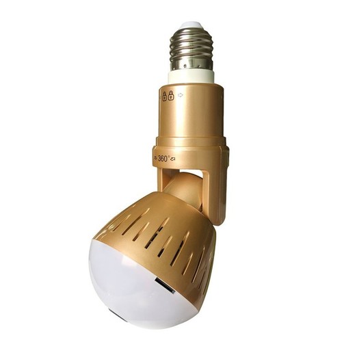 1080P 360 Degree Wireless IP Camera Bulb Light Smart Home CCTV SecurityP+