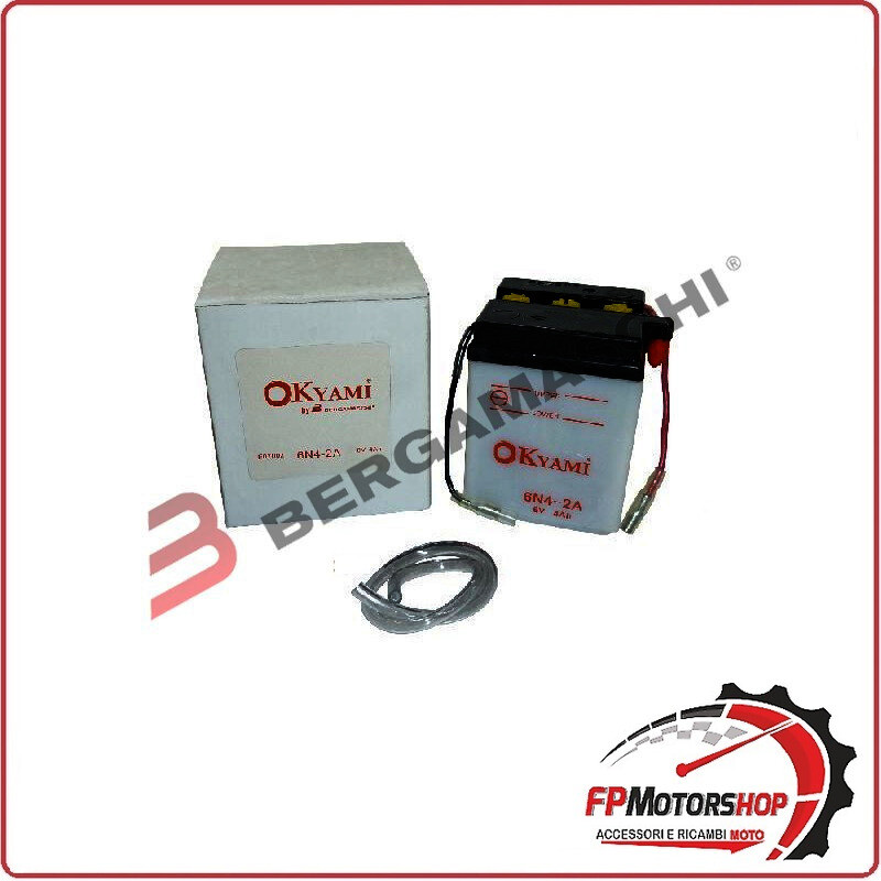 BATTERIA PER MOTO OKYAMI 6N4-2A 6V 4AH 71X71X97MM SUZUKI RV