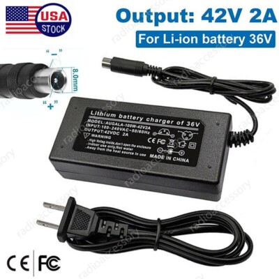 NEW 42V 2A Charger for Segway Ninebot F20A F25 F30 F40 F40A MAX G30L G30LP G30P