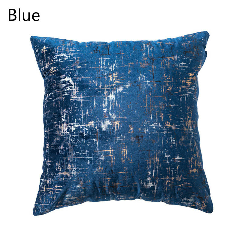 2X Velvet Pillow Cushion Cover Bronzing Throw Pillow Case Sofa Pillowcase Home