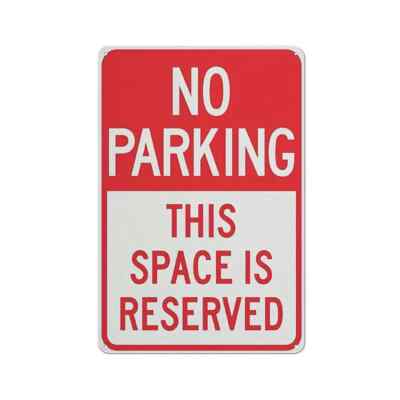 No Parking Warning Sign Private Property Violator wholesale 12x16 in large lot 2