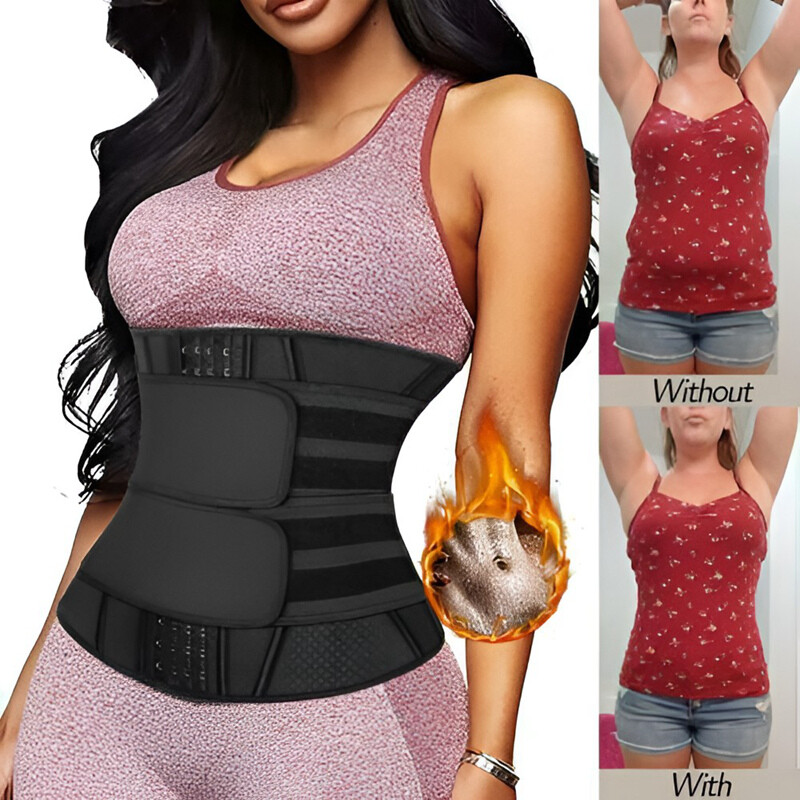 Men Sweat Waist Trainer Trimmer Abdomen Reducer Slimming Belt Body Shaper Girdle