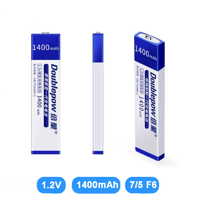 1.2V 1400mAh MD CD Player Rechargeable Battery Prismatic 7/5
