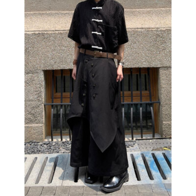 Men Drop Crotch Harem Pants Trousers Casual Baggy Wide leg pants