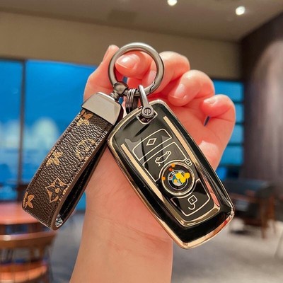 Car Keychain with Lanyard Pendant  Cover Case for BMW FREE Shipping