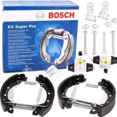 BOSCH BREMSBACKEN SATZ SUPER PRO SEAT IBIZA AUDI VW GOLF 3 POLO 9N 6N LUPO FOX