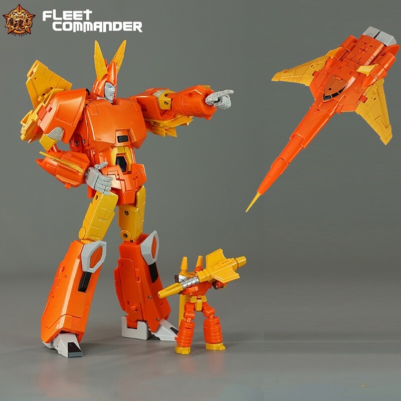 その他 Hueramune toy MHZ TOYS MH-01C Orange Hurricane Cyclonus 2.0 Action Figure 28cm
