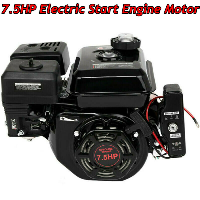 7.5HP 212CC 4-Stroke Electric Go Kart Log Splitter Gas Power Engine Motor