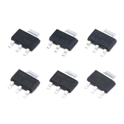 100pcs AMS1117-1.2 1.8 2.5 3.3 5.0V ADJ SOT-223 100%   #F6