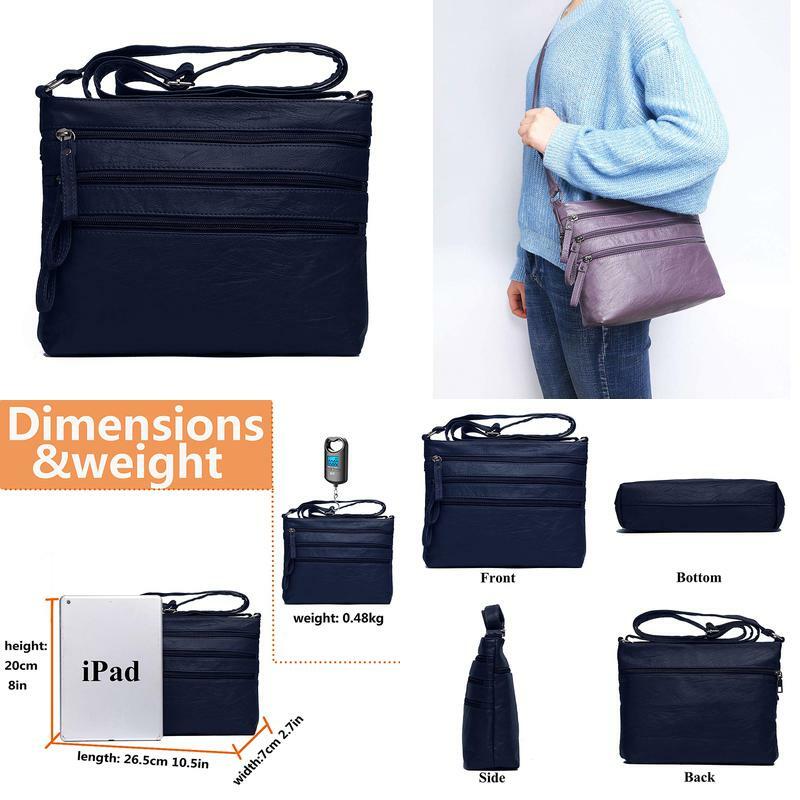 Multi Pocket Crossbody Bag For Women Volganik Rock Soft Pu L