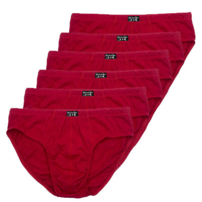 Men's Cotton Bikini Brief Underwear - Assorted Colors (6 Pack)