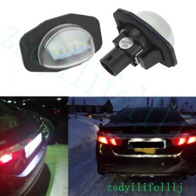 2x For Toyota Alphard 2008-2022 Rear License Plate Lamp Led White Cover al