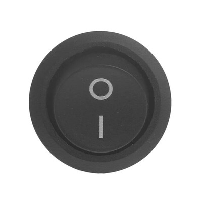 2x Round ON/OFF Rocker Switch Circle 3-Pin Car/Boat 5A/12V DC SPDT AC 250V/125V