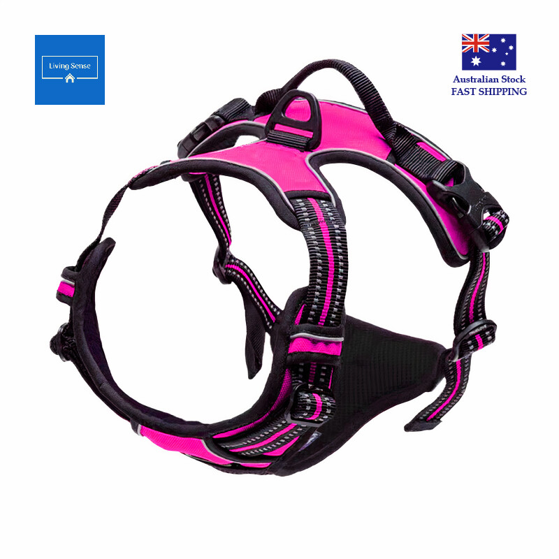 No-Pull Dog Harness Vest Adjustable Pet Reflective Outdoor Handle Puppy - Picture 9 of 9