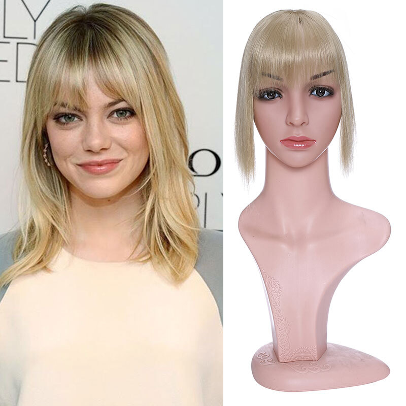 CLEARANCE Real Soft Natural Hair Topper Toupee Hairpiece Clip In Silk Base Wigs