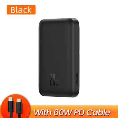 Baseus Magnetic Wireless Charging Power Bank Portable Charger for iPhone Samsung