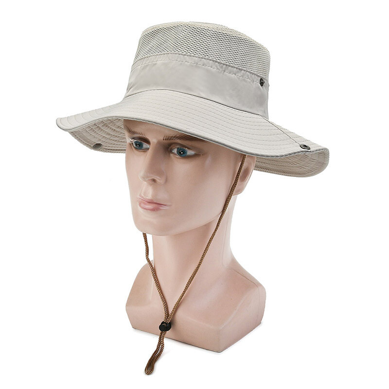 Unisexe Soleil Chapeau Large Birm ' UV Protection Seau Maille Bob Casquette