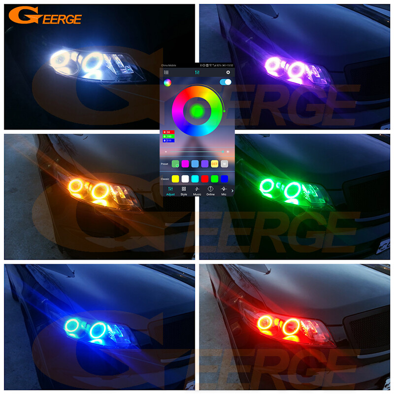 インフィニティストーンのLED For INFINITI FX35 FX45 S50 2003 - 2008 Multi Color RGB LED