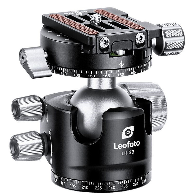 LEOFOTO LH-36R Testa a Sfera a basso Profilo + Piastra QR NP-60
