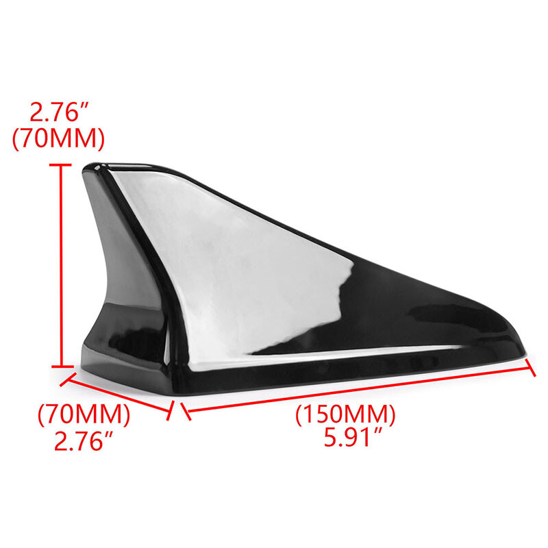 Ebony Black FM/AM Shark Fin Antenna Cover For 2016 hyundai sonata 2014-2019