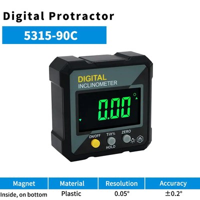 New Angle Protractor 360 Degree Mini Electronic Digital Protractor Inclinometer