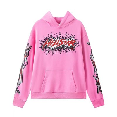 Hellstar Retro Printed Men's and Women's Hoodies High Street Couple Hoodies