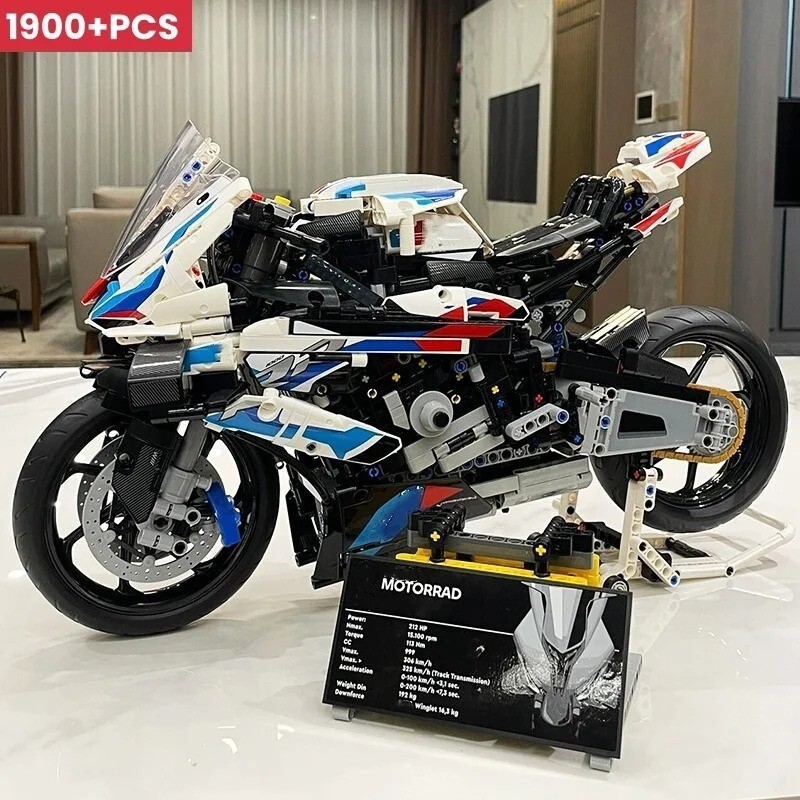 Neuf Moto Bmw M1000rr 1:5 Gp ModÃ¨Le Moto Blocs De Construction 1920 PiÃ¨Ces 42130