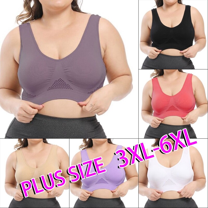 Damen SPORTS Schlaf Komfort Bh Übergröße Bügellos Nahtlos UK 0MJ& @ +