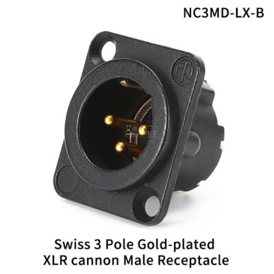 1pcs NEUTRIK NC3FD-LX 3 Pole Male Female XLR Balanced Connector D-type Socket