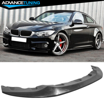 For 14-20 BMW F32 F33 F36 4-Series M Sport Front Bumper Lip Spoiler PU Unpainted