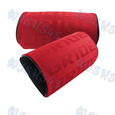 2PCS Red Gradation JDM Bride Neck Headrest pillow Fabric  Racing Seat Material