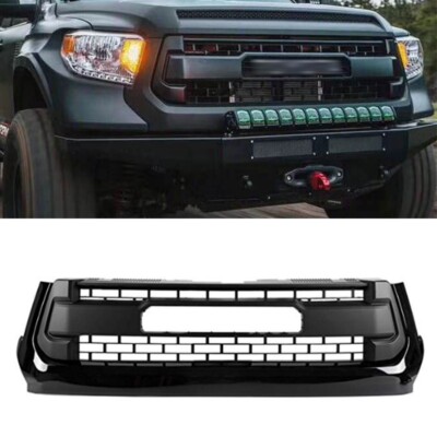 Matte Black Front Grille Fits For  2014-2017 Toyota Tundra Upper Grill Bumper