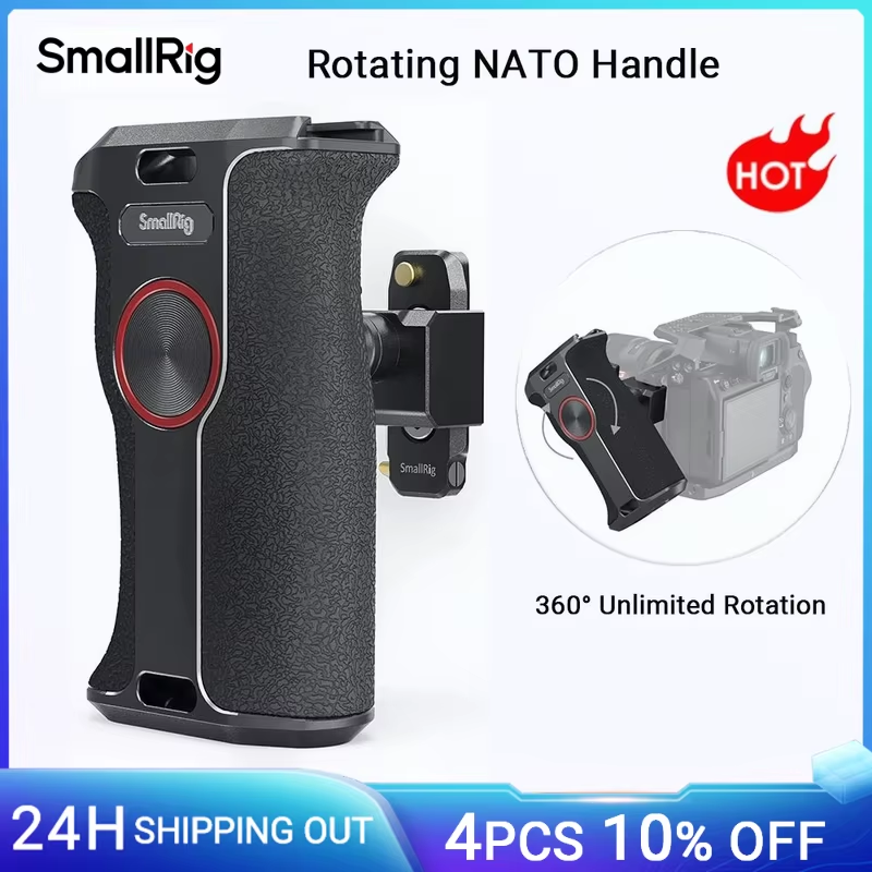 360-Degree Rotating Handgrip NATO Camera Left Side Handle For DLSR for Sony Came