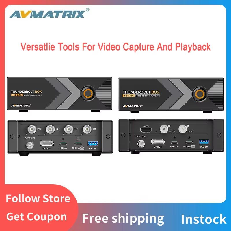 AVMATRIX TB-C12-4K,TB-C41/C42,TB-P30/P51 Thunderbolt Box Versatile Tools for Vid