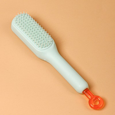 1Pcs Hair Brush Self-Cleaning,Self-Cleaning Anti-Static Detangling Comb