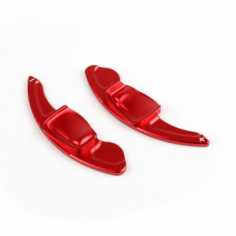 Fits VW Golf 6 MK6 GTI Car Steering Wheel Shift Paddle Shifter Sport Type Red UA