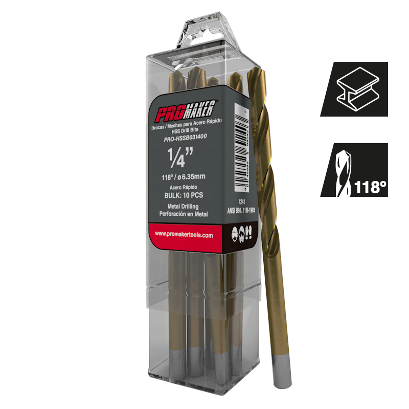HSS TIP METAL DRILL BITS PCS Promaker® Tools, 41 OFF