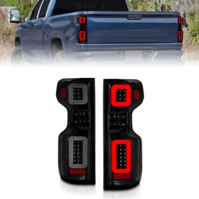 Anzo Full LED Tailights Black Housing Smoke Lens G2 for 19-21 Chevy Silverado