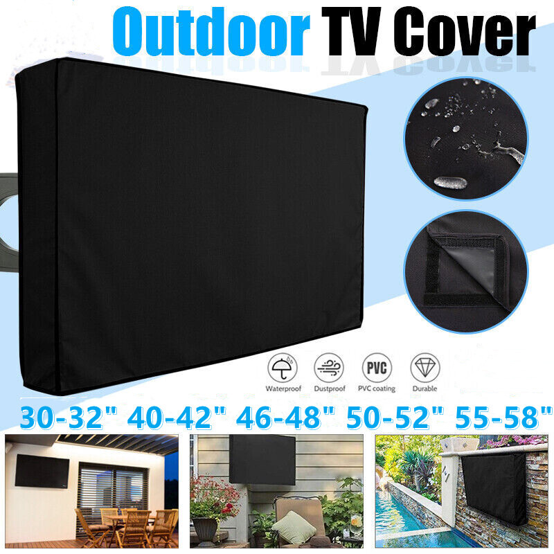 30-65 Inch Dustproof Waterproof TV Cover Outdoor Patio Flat 