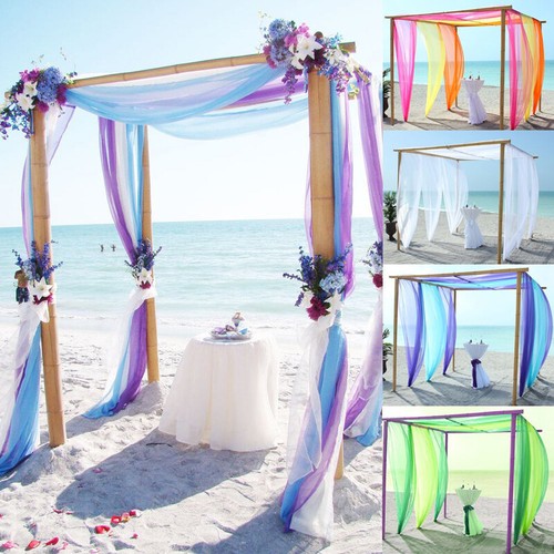 10m Hot Wedding Backdrop Gauze Curtain Organza Diy Wedding Venue