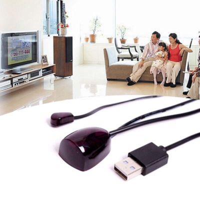 USA IR Infrared Remote Control Receiver Extender Repeater Emitter USB Adapter