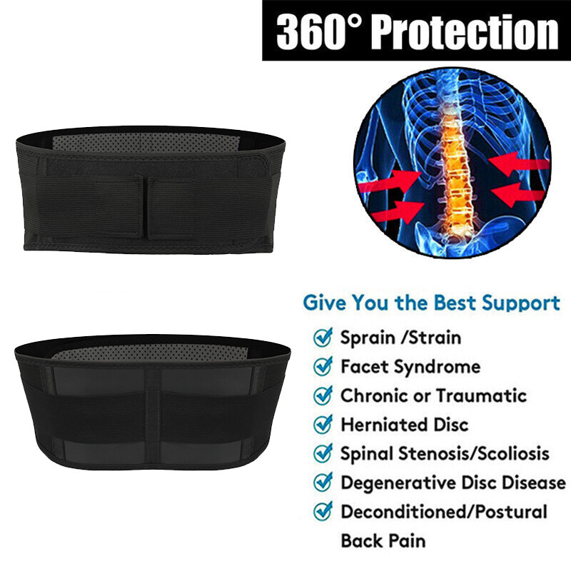 Adjustable Lumbar Support Belt Back Brace For Lower Back Pain Relief Men Women