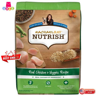 Rachael Ray Nutrish Real Chicken & Veggies Recipe Dry Dog Food, 14 lb