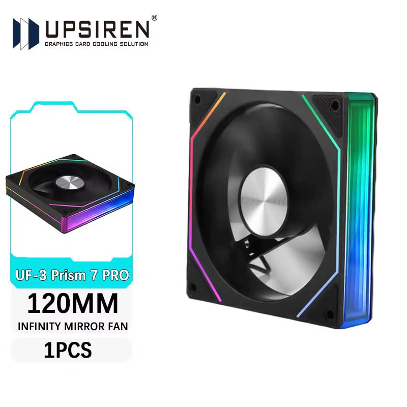 UF-3 Prism 7 PRO Computer Case Cooling Fan,Double-sided full lens,12CM ARGB moth