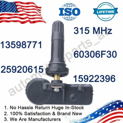 315MHz 13598771 Programmed Tire Pressure Monitoring System Sensor TPMS 13586335