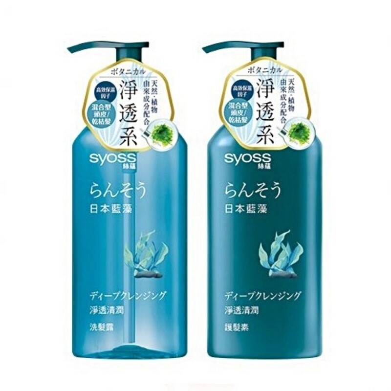Schwarzkopf Syoss Natural Blue Spirulina Shampoo, Conditioner 420ml