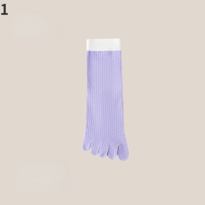 5 Pairs Lady Girls Cute Cotton Blend Five Finger Toe Socks Sweet Soft Cosy Socks