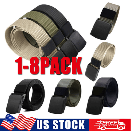 Men Casual Military Tactical Army Adjustable Quick Release Belts Pants Waistband