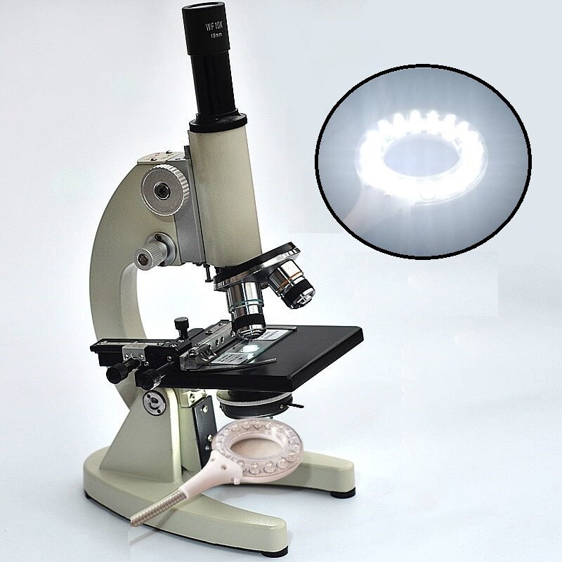 Bright Biological Microscope LED USB Lamp Illumination Bottom Light
