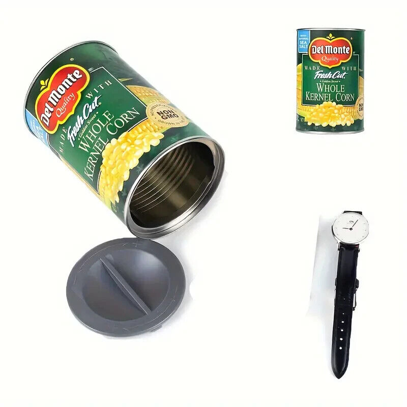 Hidden Compartment Fake Del Monte Corn Can Secret Stash Safe Container Storage